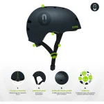 Casco Urban Rider Olsson Antracita Para Patinete Eléctrico, Bicicleta, Skate y Patines - Imagen 3