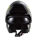 Casco Modular Moto LS2 FF902 Scope II Skid Amarillo Negro - Imagen 2