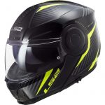 Casco Modular Moto LS2 FF902 Scope II Skid Amarillo Negro
